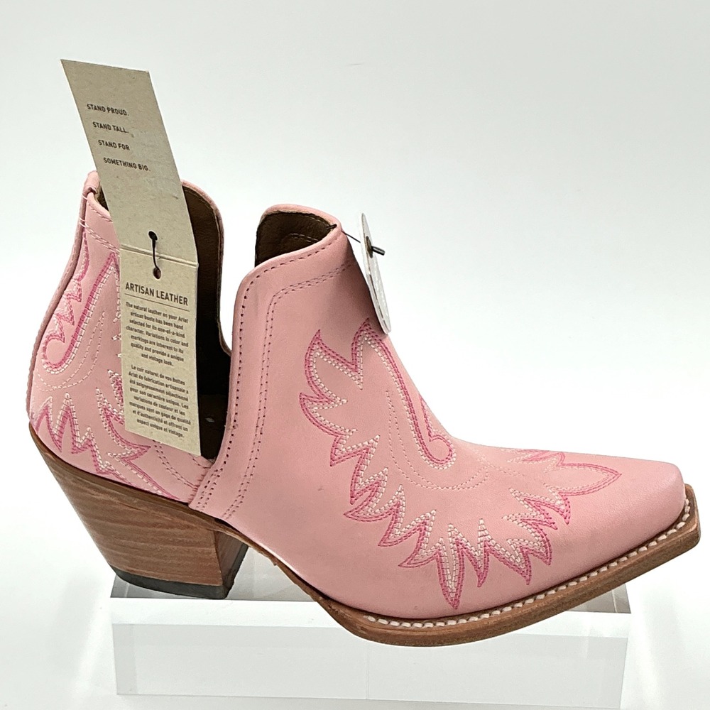 Ariat Womens Size 5.5 Dixon Booties Powder Pink Western Snip Toe $200